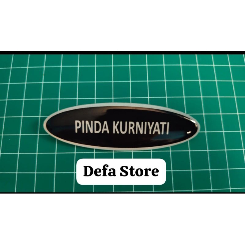 

Name Tag / papan Nama Oval Peniti Dan Maghnet