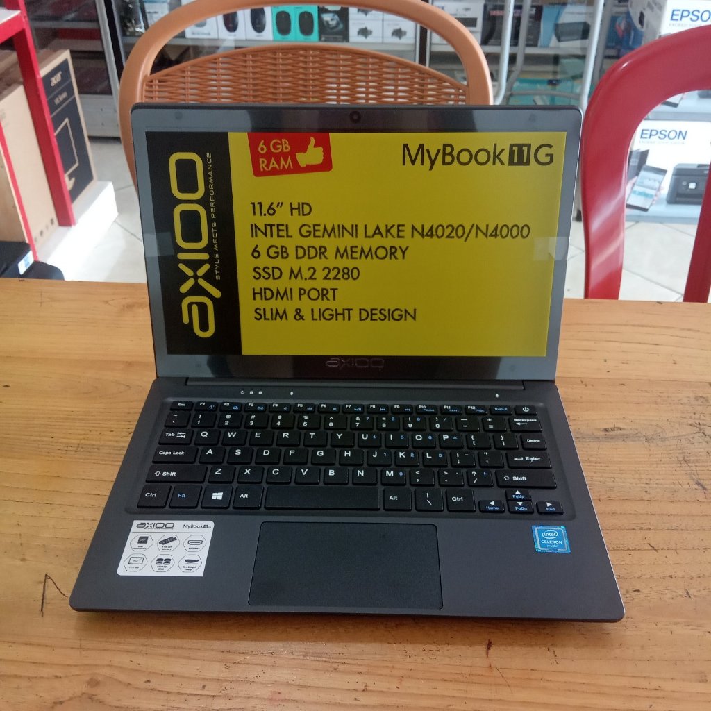 PROMO Notebook Axioo MyBook 11G, Intel GEMINI LAKE N4020, 6 GB, SSD 256 GB, 11.6 HD, Win 10