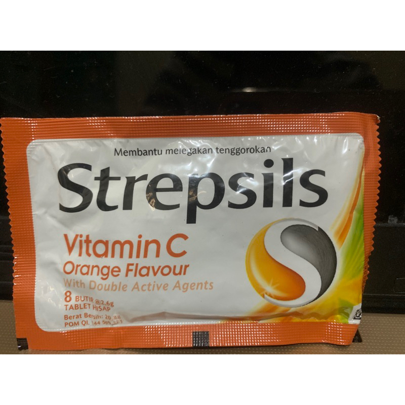 

Strepsils Original sachet Permen pereda tenggorokan Isi 8 butir