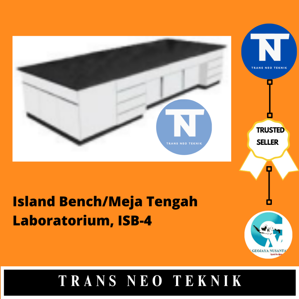 Island Bench/Meja Tengah Laboratorium, ISB-4 Granite Stone
