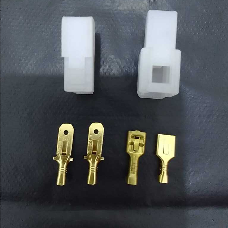 1 Set Soket 2 Pin Besar Mobil Motor  Besar Plus Skun