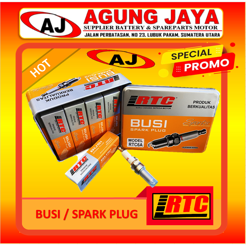 BUSI / SPARK PLUG PLATINUM MEREK RTC