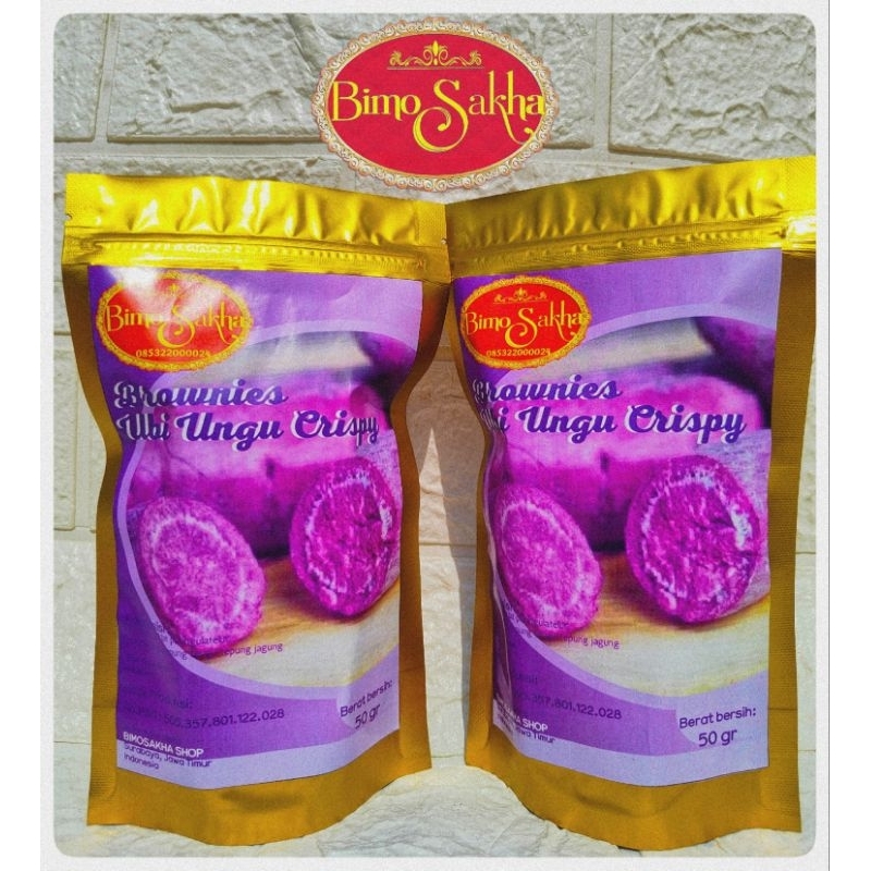 

BIMOSAKHA BROWNIES UBI UNGU CRISPY 50 gr bundling 2pcs