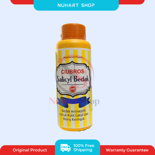 Salicyl Bedak Ciubros | Bedak Salicyl [ Parfum/ Menthol ] Bedak Gatal Biang Keringat