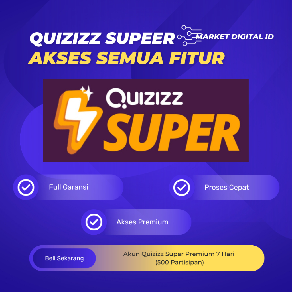 Akun Quizizz Super Premium 7 Hari (500 Partisipan)