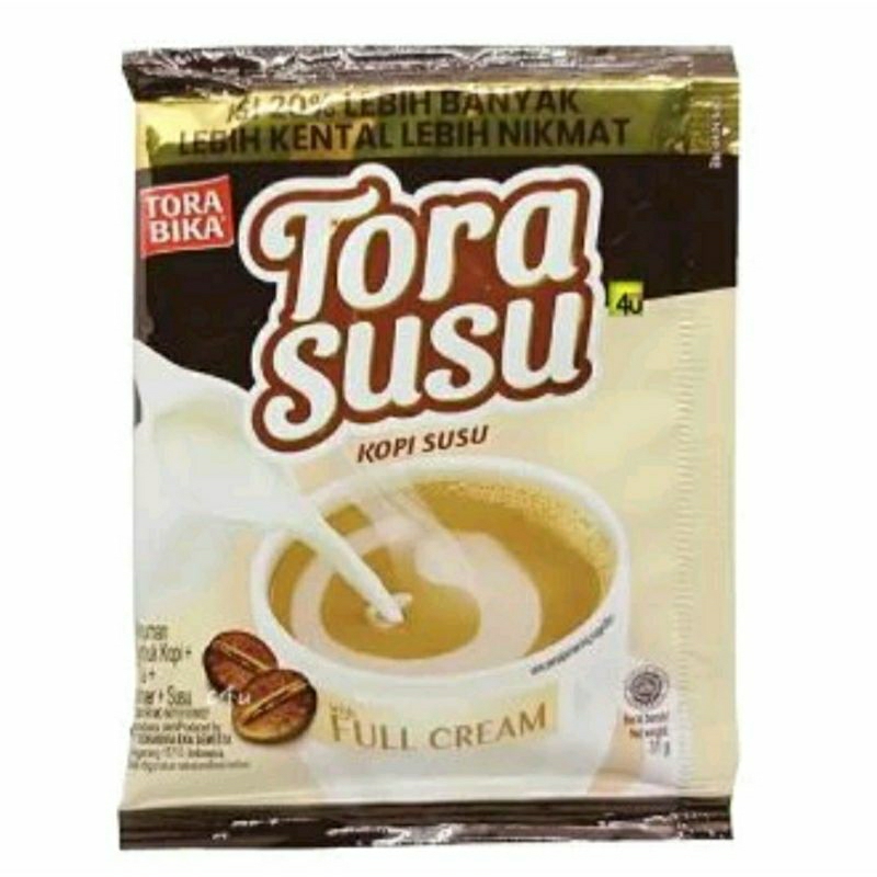 

Torabika TORA SUSU Kopi Susu 1 Renteng isi 10 Sachet