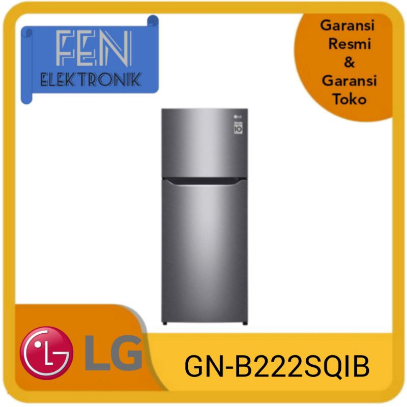 Kulkas 2 pintu LG GN-B222SQIB lemari es LG inverter GNB222SQIB GNB222 222SQIB