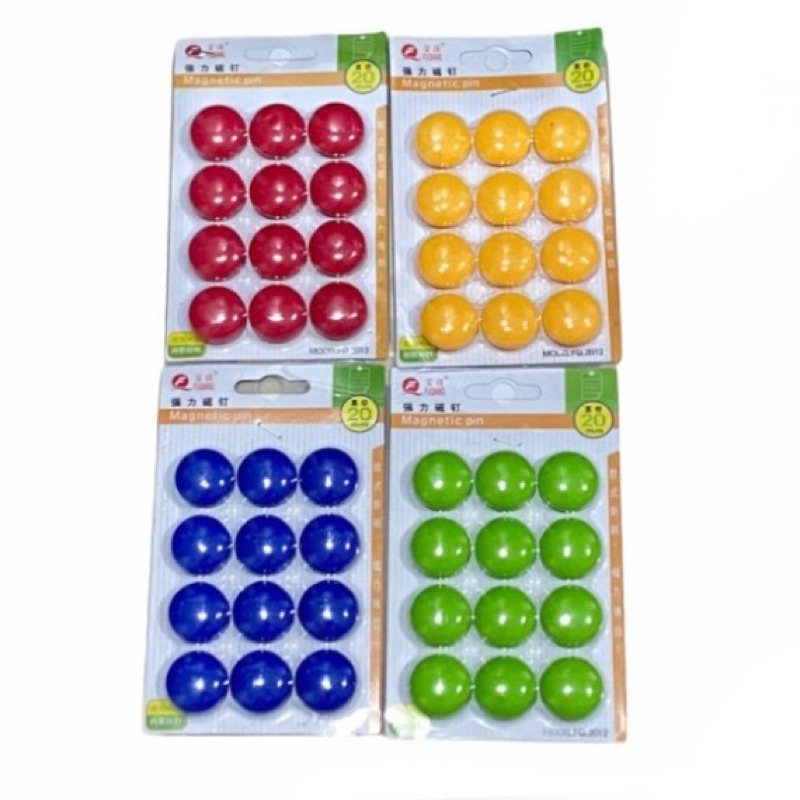 

MAGNET PAPAN TULIS MAGNETIC PIN WHITEBOARD 20MM 2CM 1Pcs