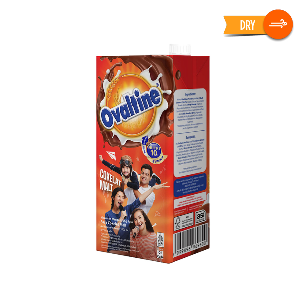 

Ovaltine Milk Uht Chocolate Malt 1 Lt