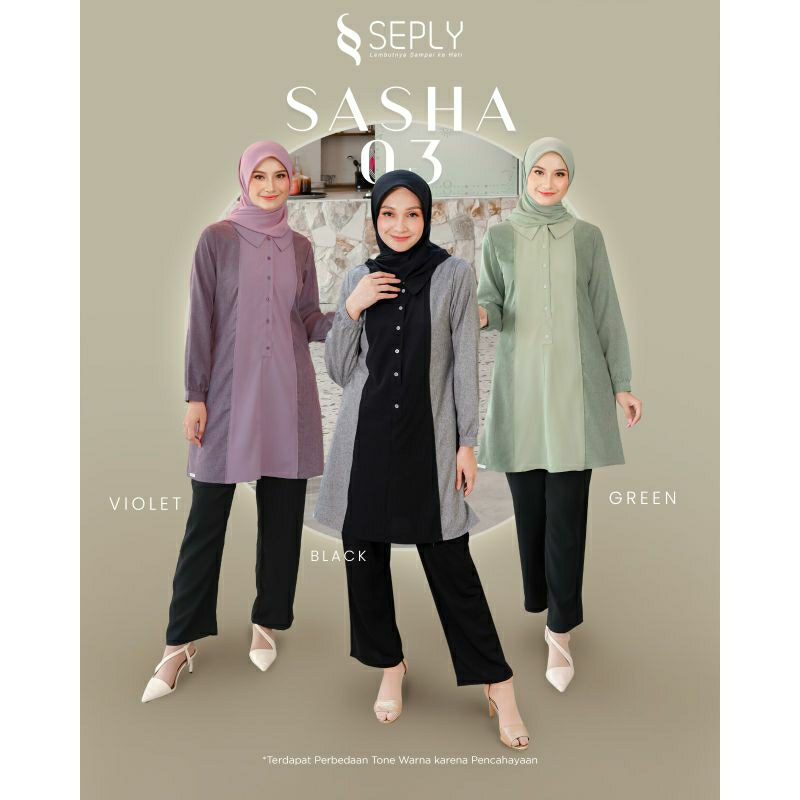 SASHA 03 VIOLET, GREEN & BLACK BY SEPLY