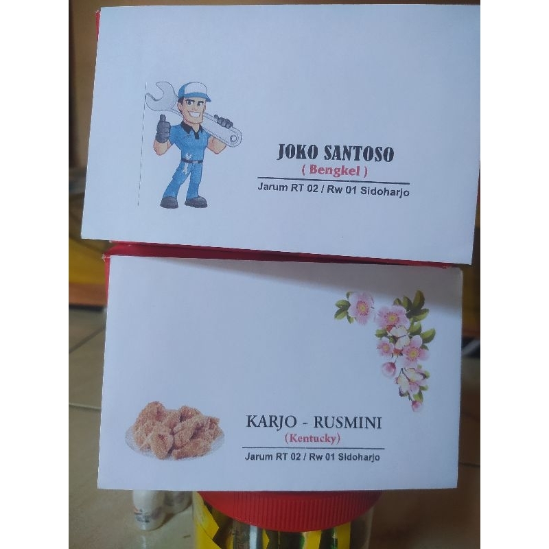 

amplop jagong custom