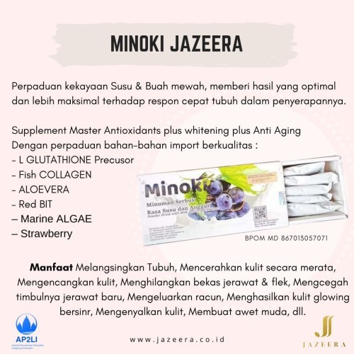 

Minoki Jazeera Minuman Kesehatan