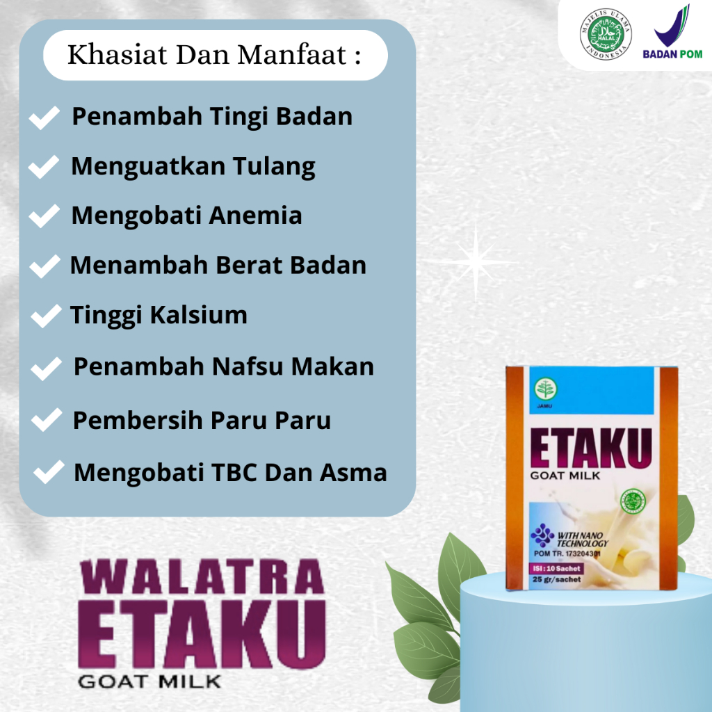 

COD - Susu Etaku Goat Milk - Walatra Etaku Goat Milk Susu Kambing Bubuk Original