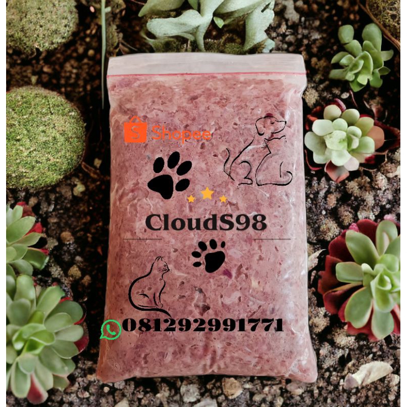 Daging giling ayam rawfood catfood dogfood