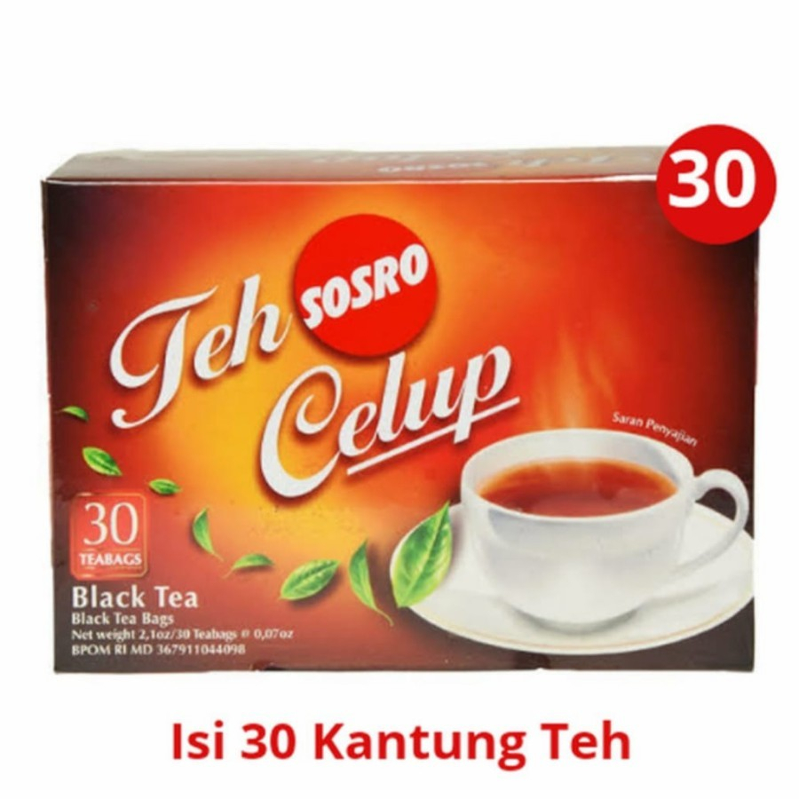 

Teh Sosro Celup Black Tea Kotak isi 30