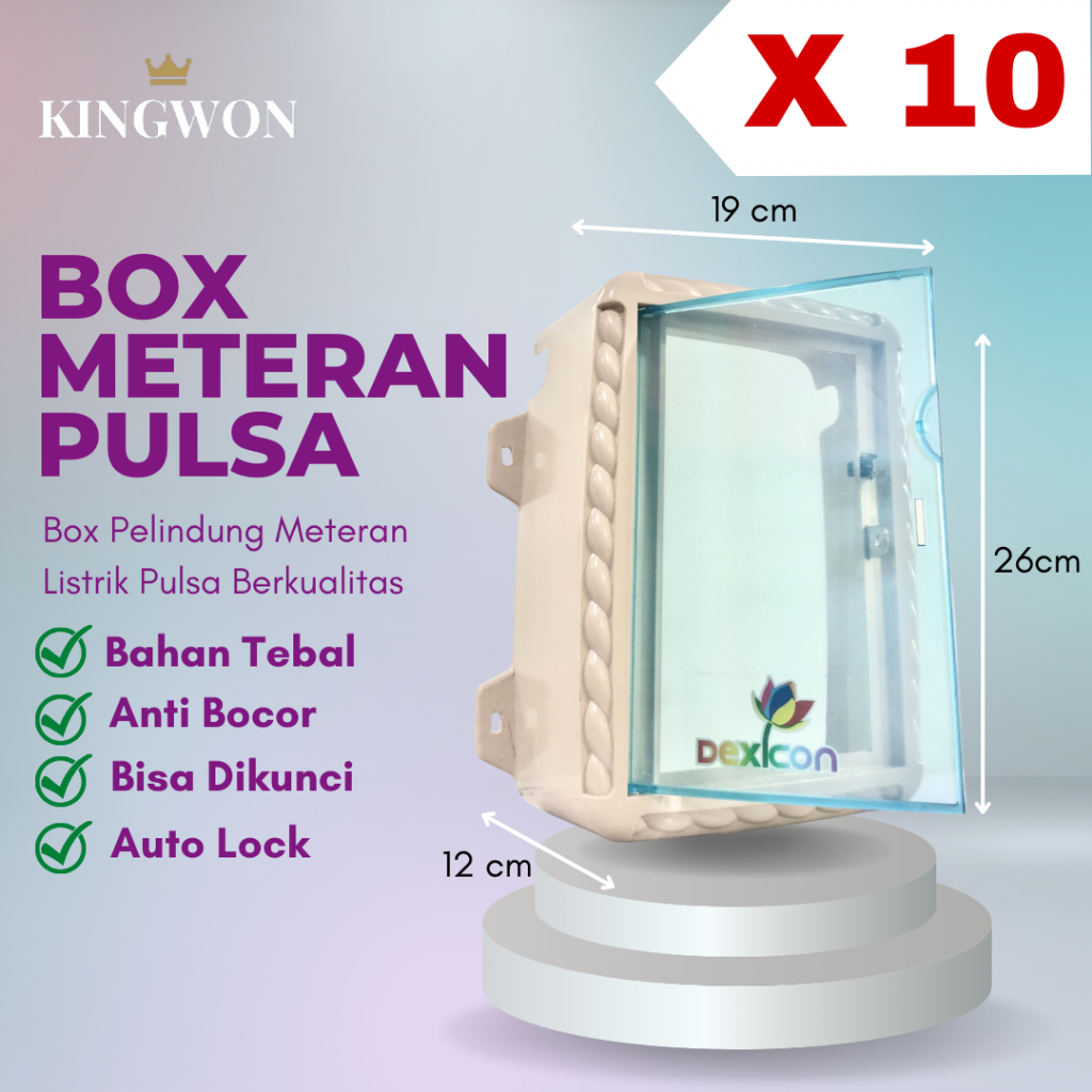 [ ISI 10 PCS ] BOX TUTUP METERAN LISTRIK BOX KWH METER LISTRIK BOX METERAN PULSA KOTAK PLN DEXICON