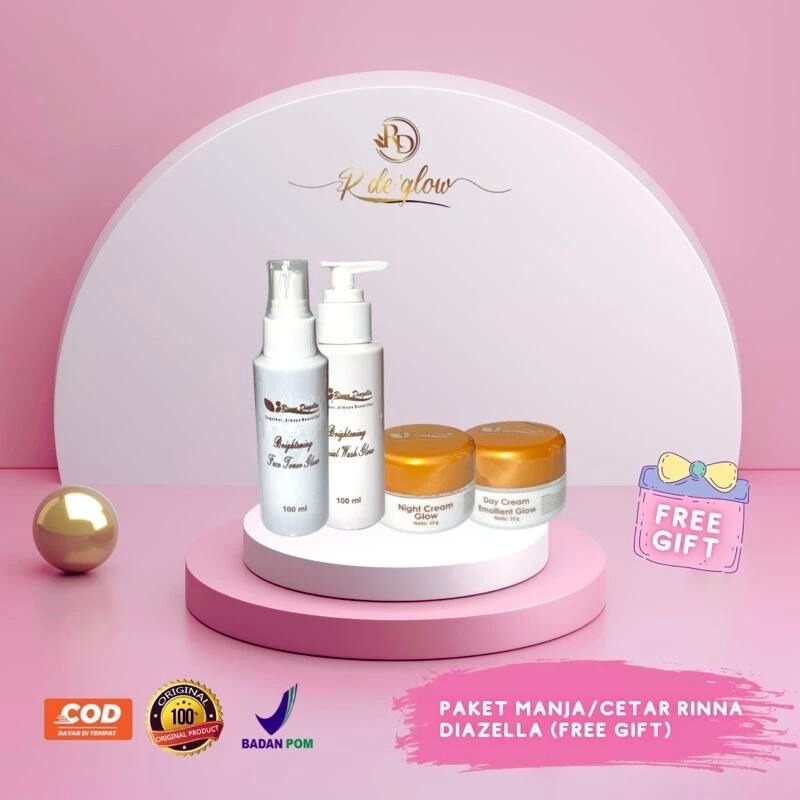 Rinna Diazella Paket Skincare Cetar BPOM Rsd Risda Skin Glow Original