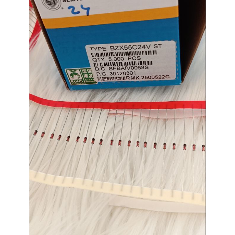 per 100 pcs dioda zener 0,5w 24v dioda 24 volt zener renteng