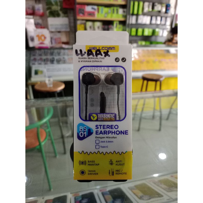 headset stereo wellcomm bs01