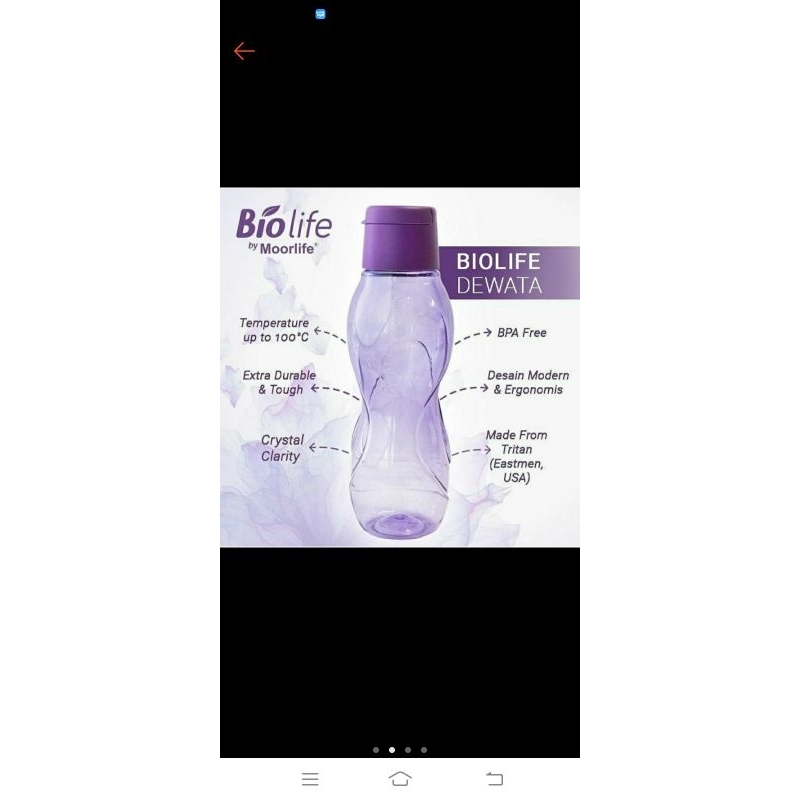 botol moorlife biolife dan borneo 750ml 500ml