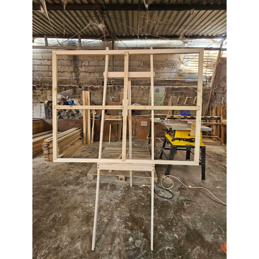 

PIGURA, SPANRAM STEREOFORM, RANGKAIAN BUNGA KAYU, KANVAS