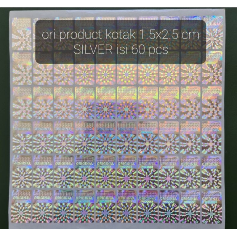 

Stiker Hologram Original 2,5 cm x 1,5 cm