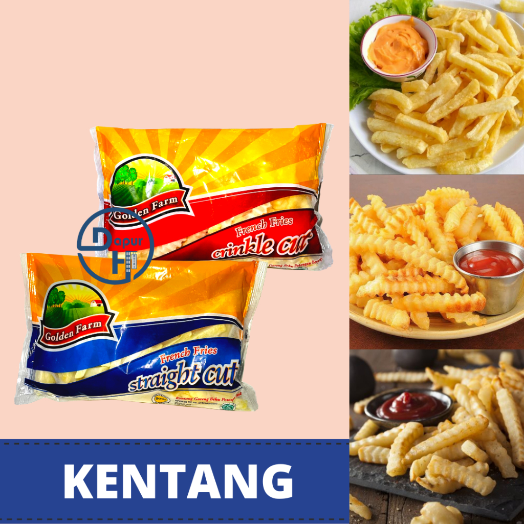 

GOLDEN FARM French Fries Kentang Goreng 500g Halal