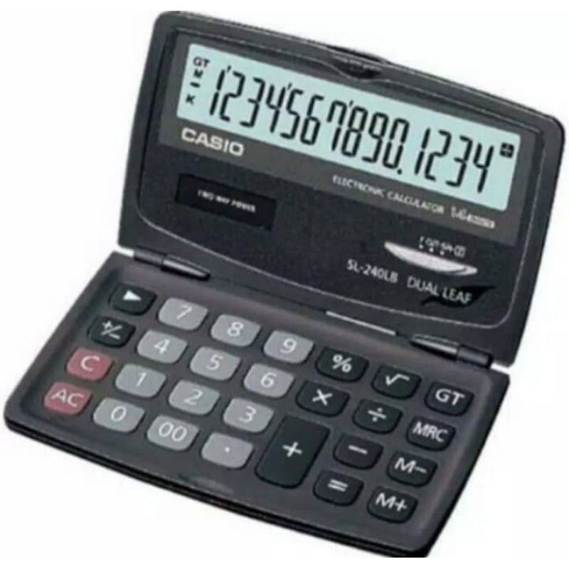 

CASIO CALKULATOR SL 240LB KALKULATOR SAKU LIPAT 14 DIGIT