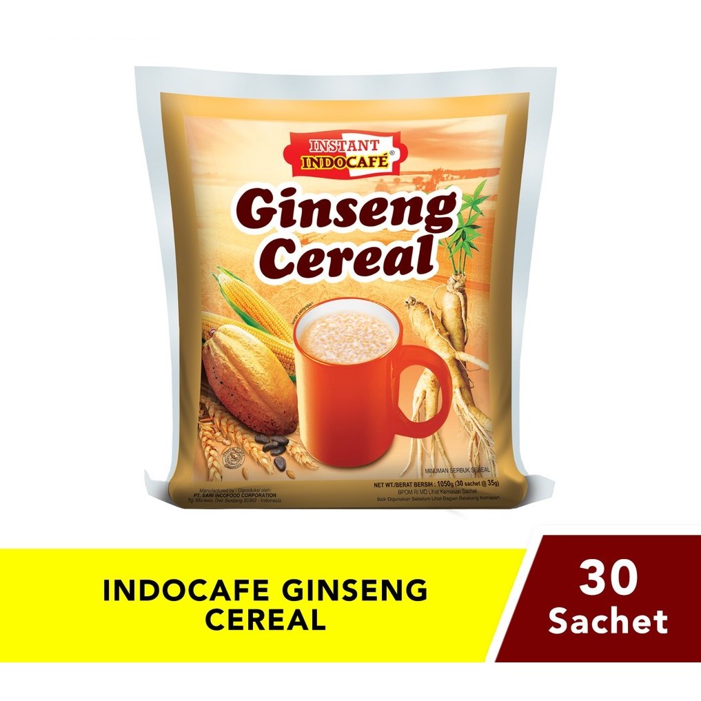 

Indocafe Ginseng Cereal (30 sachet)