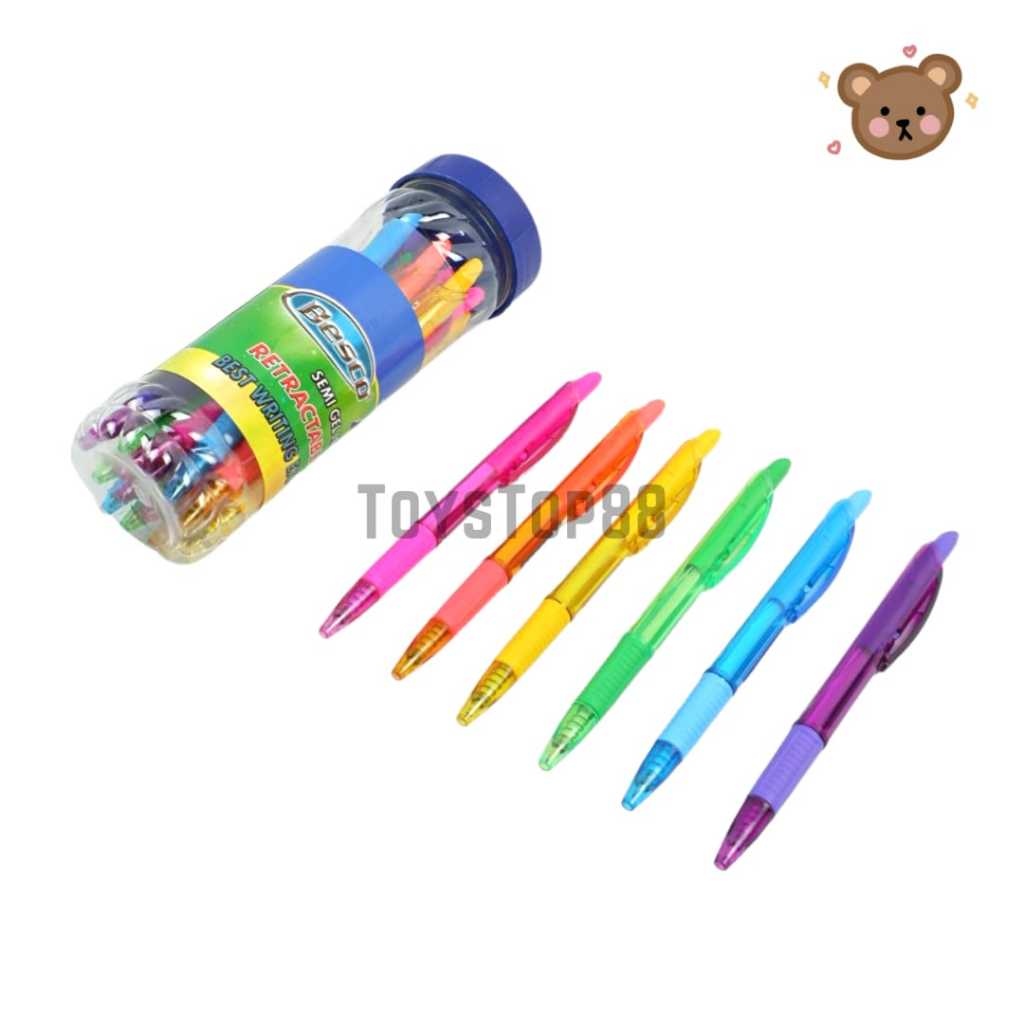 

Ballpoint Besco X-5 Kemasan Toples - Bolpen Pulpen Pen Hexagonal Semi Gel Tabung Murah [PER LUSIN]