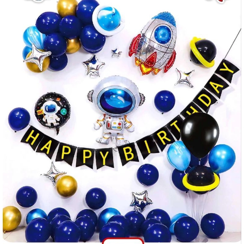 

Set Paket Ulang Tahun Tema Astronot