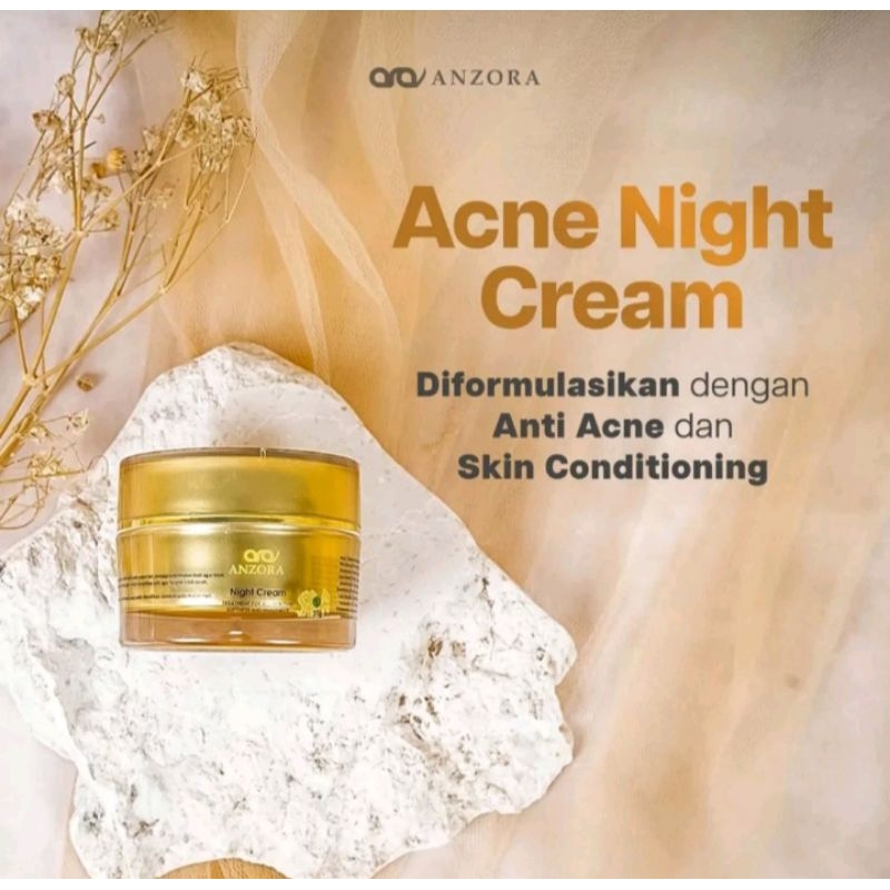 Night Cream Glow Anzora // Night Cream Acne Anzora // Night Cream ADS