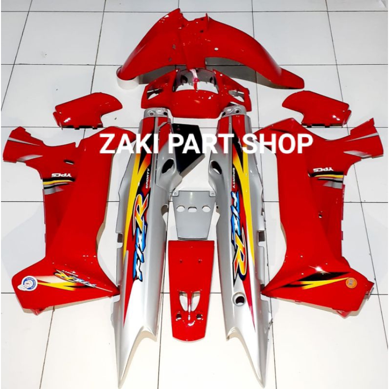 cover body fullset fizr F1Zr LIMITED EDITION body fullset halus YAMAHA fizr F1Zr LE merah silver