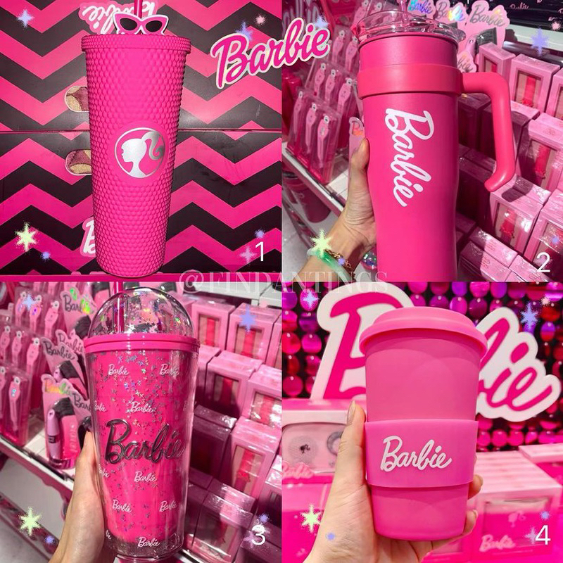 Miniso x Barbie Tumbler Tumblr Botol Minum Pink by findantings