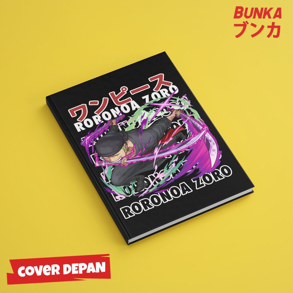 

Note Book Aesthetic Anime One Piece Zoro Design Hardcover A5 Buku Tulis Catatan Notes Agenda Planner Jurnal vintage buku catatan story book kado anniversary valentine cowok cewek murah