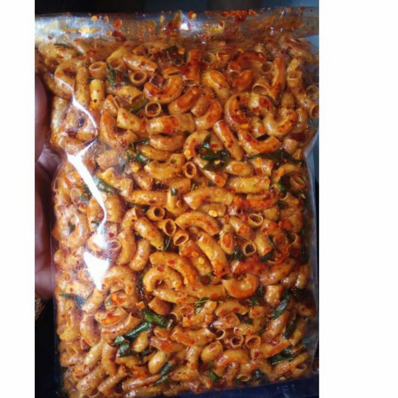 

Makaroni pedas daun jeruk bantet kriuk 1kg renyah gurih Promo