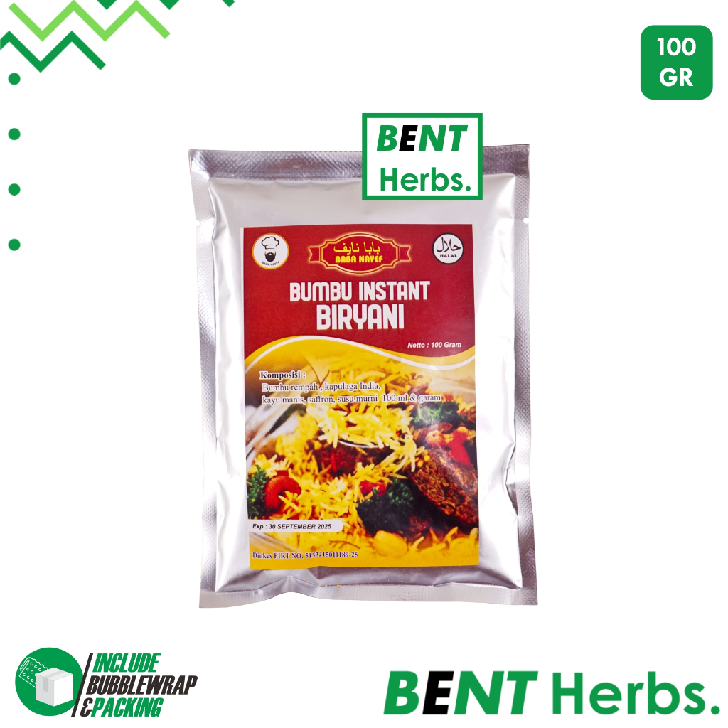 

Baba Nayef Bumbu Instant Biryani 100 g | Beryani
