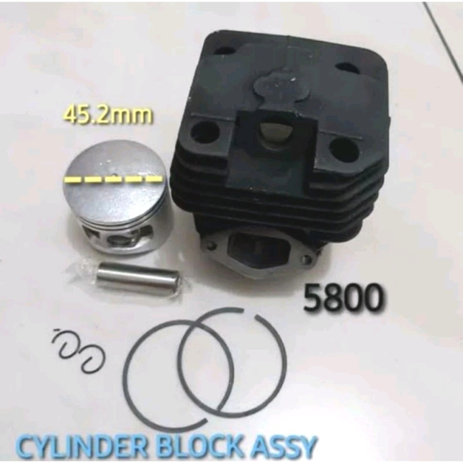 Blok Komplit Mesin Potong Kayu Chainsaw 5800