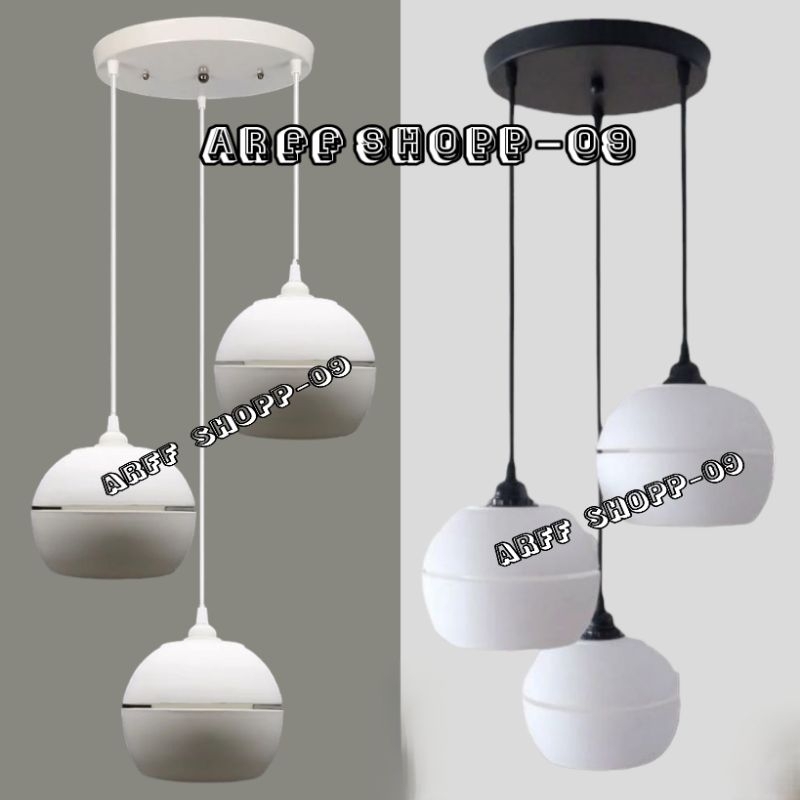 LAMPU HIAS BOLA LAMPU GANTUNG MINIMALIS PVC