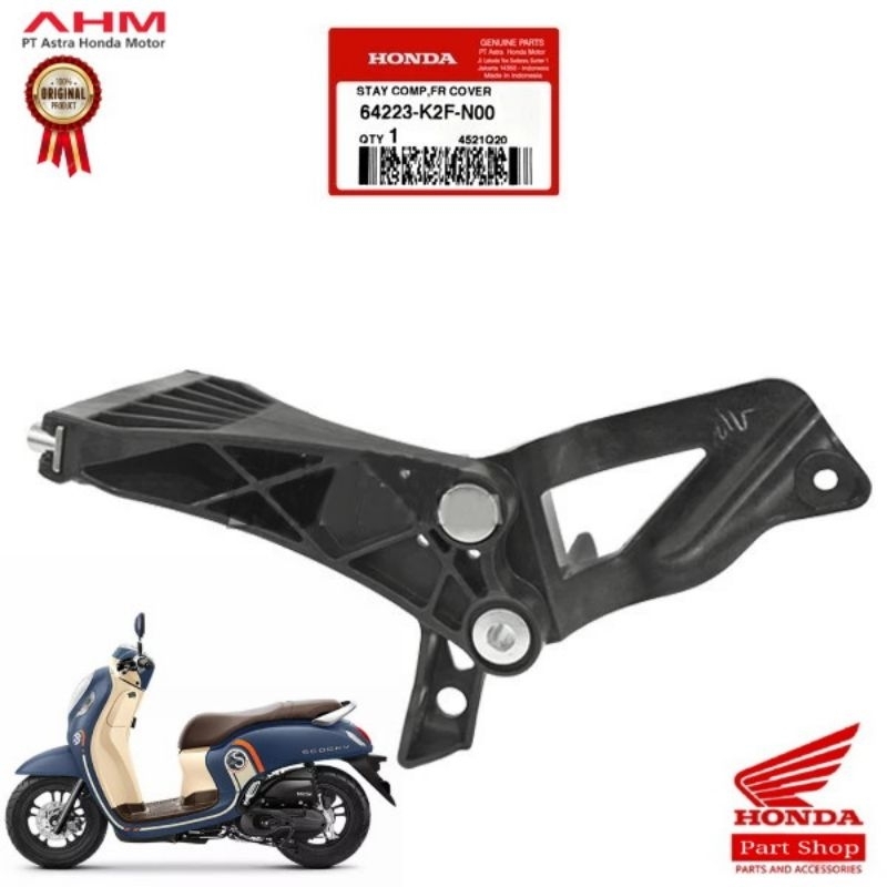 64223-K2F-N00 Stay Comp Dudukan Tameng Lampu Scoopy New k2F 2021