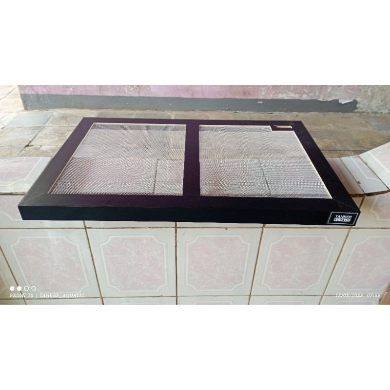 tutup aquarium custom ukuran 50cm x 30cm (polos)
