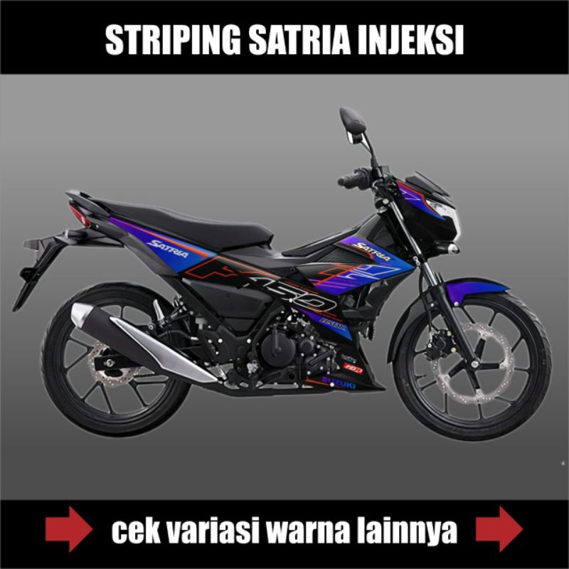 Striping Motor Satria F 150 Injeksi Livery Cyber City / Stiker Suzuki Satria 150 Fu Fi / Sticker Cus