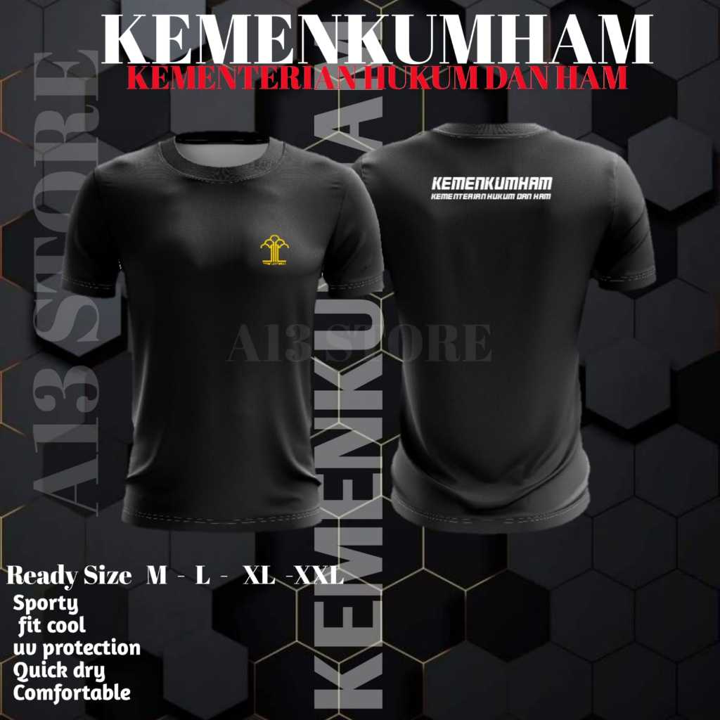 Kaos Kemenkumham / Kaos Kemenkumham Bahan Dryfit milano / Kaos Jersey kemenkumham