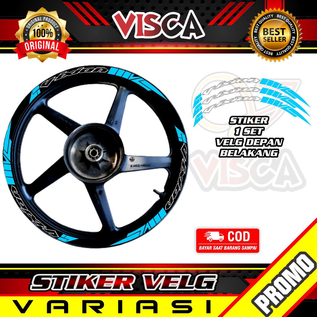 Stiker Velg List Velg Motor Stiker Velg VIXION Motif Abstrack