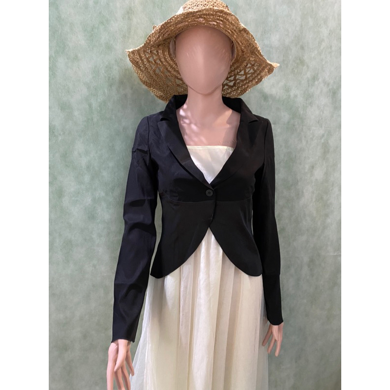 Preloved/Thrift Black Blazer Hitam Kirara Korean Style