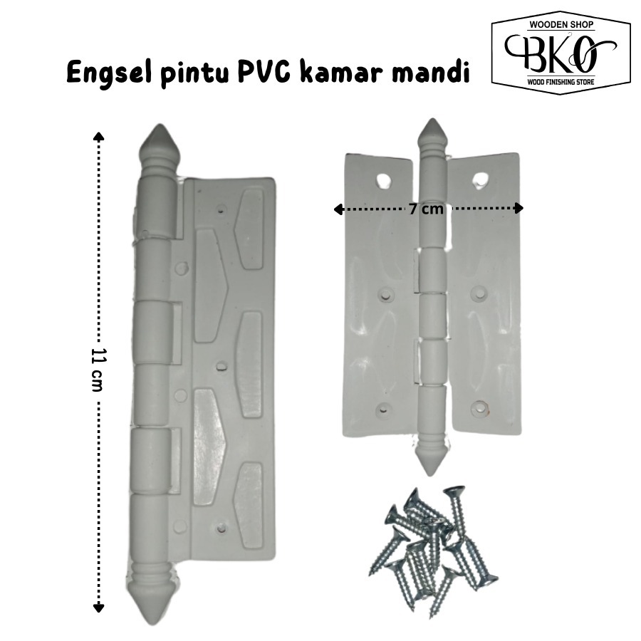 Engsel Pintu PVC Kamar Mandi / Engsel Pintu Plastik / Engsel PVC