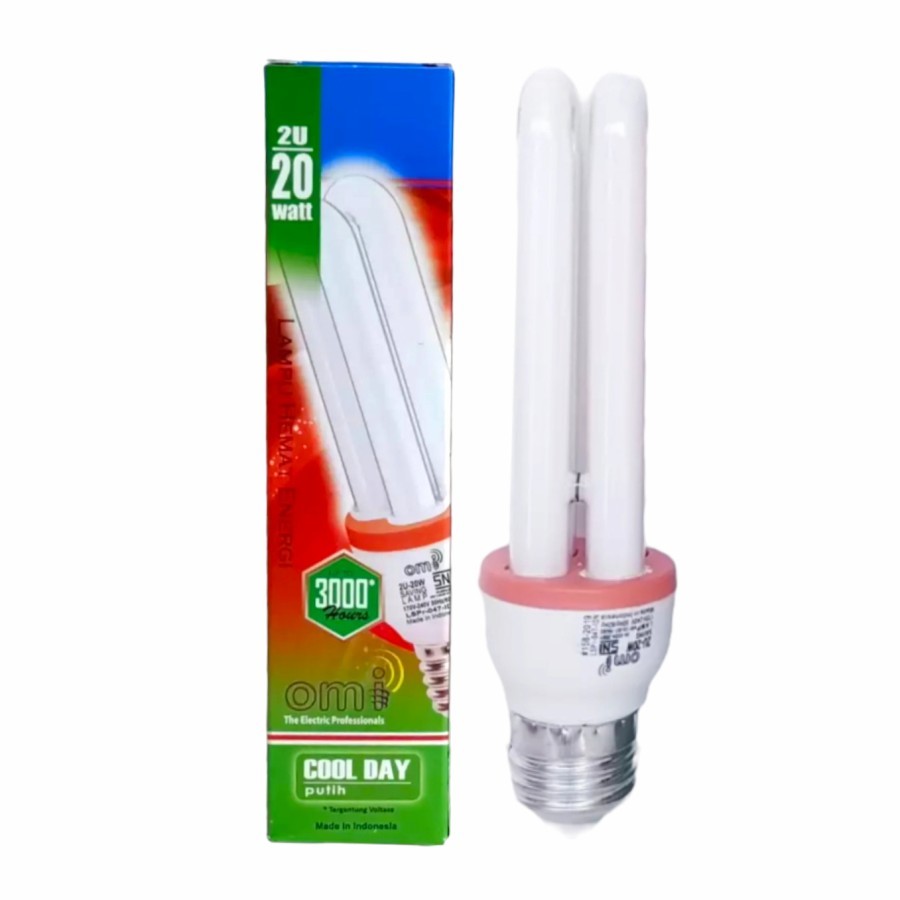 Bohlam Lampu PLC OMI 2U 20 Watt