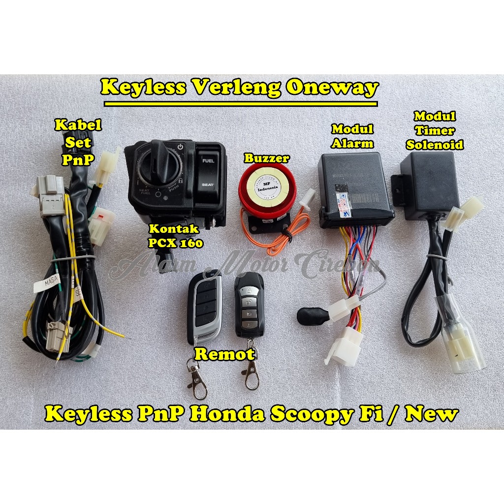 Keyless Verleng Oneway PnP Honda Scoopy Fi Scoopy New