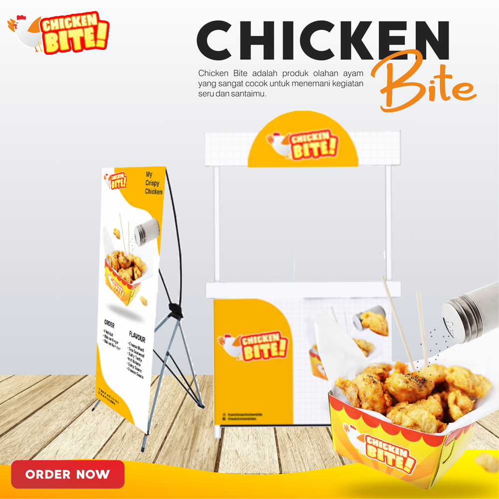 Paket Usaha Franchise Lengkap Ayam Crispy by CHICKEN BITES Termurah Bonus Jutaan