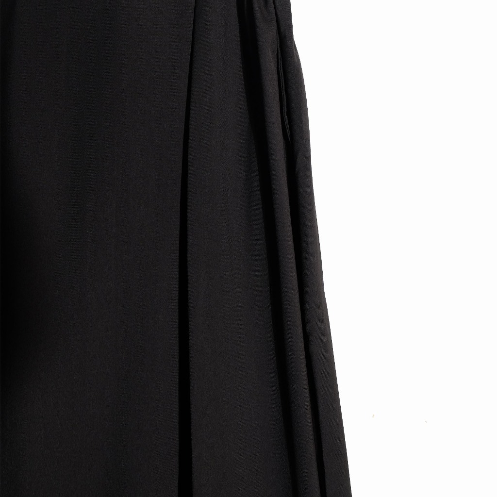 Rashawl Glana Box Pleated Skirt Black